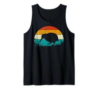 Vintage Retro Style Pine Tree New Zealand Bird Lovers Kiwi Canotta