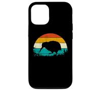 Vintage Retro Style Pine Tree New Zealand Bird Lovers Kiwi Custodia per iPhone 12/12 Pro