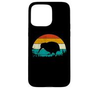 Vintage Retro Style Pine Tree New Zealand Bird Lovers Kiwi Custodia per iPhone 15 Pro Max