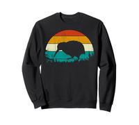 Vintage Retro Style Pine Tree New Zealand Bird Lovers Kiwi Felpa