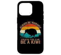 Vintage Retro Style Pine Tree Sunset Bird Wild Animal Kiwi Custodia per iPhone 16 Pro