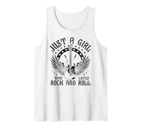 Vintage Retro Style Playing Music Guitar Forever Rock N Roll Canotta