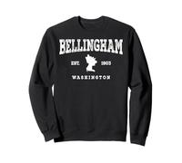 Vintage Retro Washington, USA WA, Bellingham Felpa