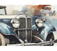 Vintage Rides: A Coloring Book of Timeless Cars