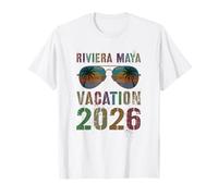 Vintage Riviera Maya Vacation 2026 Viaggio Vibe Corrispondenza Maglietta