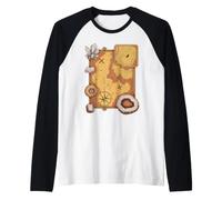 Vintage Rock And Mineral Map Geologist Rockhound Maglia con Maniche Raglan