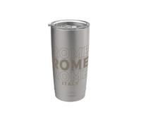 Vintage Roma Italia Bicchiere termico in acciaio inox doppia parete