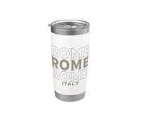 Vintage Roma Italia Bicchiere termico in acciaio inox doppia parete