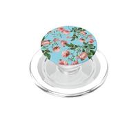 Vintage Rosa Rosa Rose Su Un Uovo Di Robin Sfondo Blu PopSockets PopGrip per MagSafe