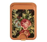 Vintage Rose Antiche Magnetico Del Basamento Del Raccoglitore di Carta Del Basamento per iPhone 16 15 14 13 Pro Max, Multicolore