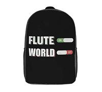 Vintage Rucksack Flutist And Flute Player Zaino Scuola Eleganti Borsa Zaino Per Studenti, Adulti, Scuola, 42X32X14Cm