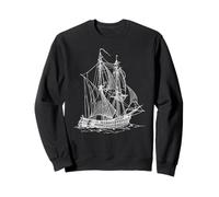 Vintage Sailboat Sailing Ship Nautical Sailor Felpa