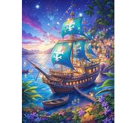 Vintage Sailing Ship in A Magical Harbor Rompicapo 1000 Pezzi Leonardo Da Vinci Per Adulti Wildlife Plant Cartone Rigido Ultima Cena Per Collezione E Regalo Da Passatempo Migliore Vendita 1000 PCS