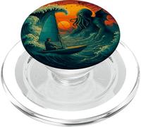 Vintage Sailing Yachting Barca vela Veliero vela Marinai PopSockets PopGrip per MagSafe