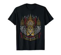 Vintage Sak Yant Amuleto Tatuaggio Thai Sacro Maglietta