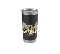 Vintage Samarcanda Uzbekistan Viaggio Souvenir Landmark Gift Bicchiere termico in acciaio inox doppia parete