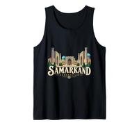 Vintage Samarcanda Uzbekistan Viaggio Souvenir Landmark Gift Canotta