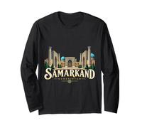 Vintage Samarcanda Uzbekistan Viaggio Souvenir Landmark Gift Maglia a Manica
