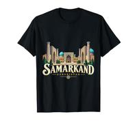 Vintage Samarcanda Uzbekistan Viaggio Souvenir Landmark Gift Maglietta