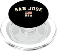 Vintage San Jose USA bandiera americana California souvenir retrò PopSockets PopGrip per MagSafe