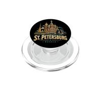 Vintage San Pietroburgo Russia Viaggio Souvenir Landmark Gift PopSockets PopGrip per MagSafe