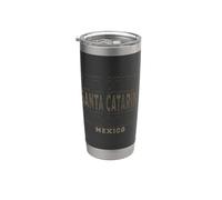 Vintage Santa Catarina Messico Bicchiere termico in acciaio inox doppia parete