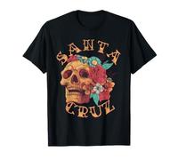 Vintage Santa Cruz California Tatuaggio CA Ink Skull Maglietta