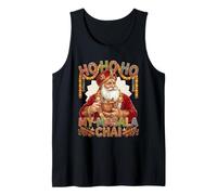 Vintage Santa Drinking Masala Chai Christmas India Men Women Canotta
