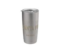 Vintage Santa Fe Nuovo Messico Bicchiere termico in acciaio inox doppia parete