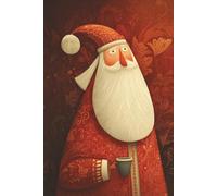 Vintage Santa Journal - Classic 6 x 9” Notebook, 110 Lined Pages for Writing, Notes, or Daily Holiday Journaling: Elegant Christmas Cover - A ... Writers, Students, and Holiday Enthusiasts