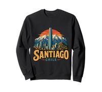 Vintage Santiago Cile Viaggio Souvenir Landmark Gift Felpa