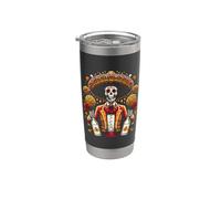Vintage Scheletro Tequila Messico Dia De Los Muertos Messicano Bicchiere termico in acciaio inox doppia parete