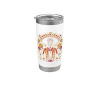 Vintage Scheletro Tequila Messico Dia De Los Muertos Messicano Bicchiere termico in acciaio inox doppia parete
