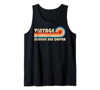 Vintage School Bus Driver Job Title Birthday Idea Canotta