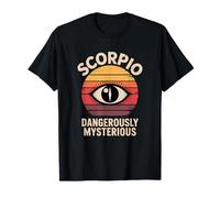 Vintage Scorpio Horoscope & Zodiac Graphic Design Clothing Maglietta