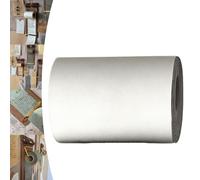 Vintage Scroll Pad (Roll Paper+Board Clips), Wall-Mounted or Laid Clipboard Kraft Notebook Set with Metal Clip, Tearable Refillable Kraft Paper Roll Notepad for Notes Sketches Journal(Paper-White)