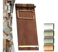 Vintage Scroll Pad (Roll Paper+Board Clips), Wall-Mounted or Laid Clipboard Kraft Notebook Set with Metal Clip, Tearable Refillable Kraft Paper Roll Notepad for Notes Sketches Journal(Set-all color)