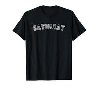 Vintage Semplice Minimalistico Sabato Giorni della Settimana Maglietta