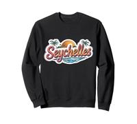Vintage Seychelles Beach vacanze estive retrò Sun Souvenir Felpa