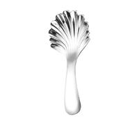 Vintage Shell Spoons, Elegant Short Handle Tableware, 12 cm Mini Spoon with | Polished Finish, Smooth Stainless Steel Utensil, Spoon Dessert with Classic Style, Kitchen Tool for Coffee Serving