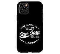 Vintage Silicon Valley San Jose California Retro USA Bianco Custodia per iPhone 11 Pro