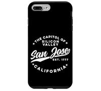 Vintage Silicon Valley San Jose California Retro USA Bianco Custodia per iPhone 7 Plus/8 Plus