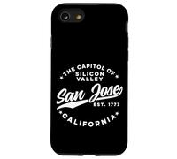 Vintage Silicon Valley San Jose California Retro USA Bianco Custodia per iPhone SE (2020) / 7 / 8