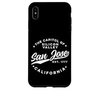 Vintage Silicon Valley San Jose California Retro USA Bianco Custodia per iPhone XS Max