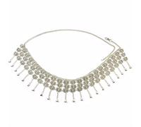 Vintage Silver Color Alloy Butterfly Bells Tassel Belly Waist Body Chains for Women Multilayers Dance Dress Belt