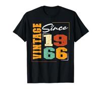 Vintage Since 1966 Compleanno Varsity Born In 1966 Compleanno Maglietta