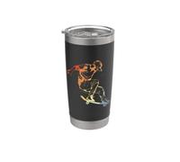 Vintage Skateboarding Guy Disegno Skater Bicchiere termico in acciaio inox doppia parete