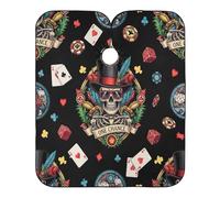 Vintage Skeleton Feathers Black Unisex Mantella Taglio Capelli Antiaderente Mantella Parrucchiere Leggera Mantellina Parrucchiere Per Uso Domestico Parrucchieri Tagliare I Capelli 168X140Cm