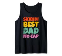 Vintage Skibidi Best Dad No Cap Dad Rizz Funny Father's Day Canotta