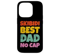 Vintage Skibidi Best Dad No Cap Dad Rizz Funny Father's Day Custodia per iPhone 14 Pro